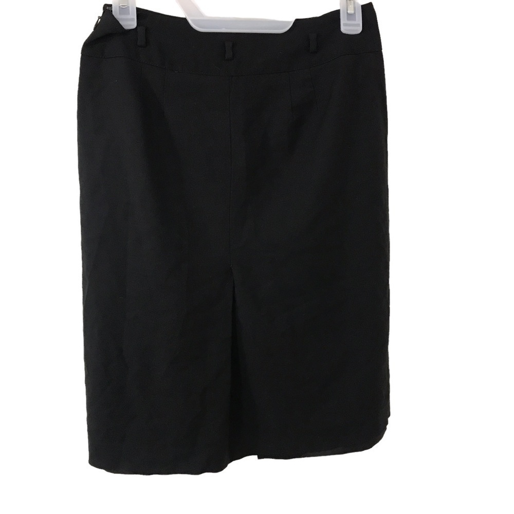3/$15 Ann Taylor petite black wool blend midi skirt